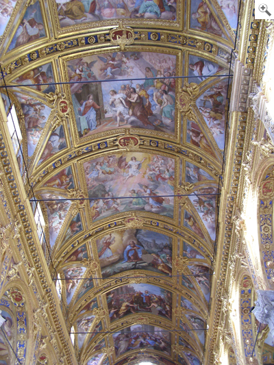 Deckenfresken in der Basilica della Santissima Annunziata del Vastato, Genua