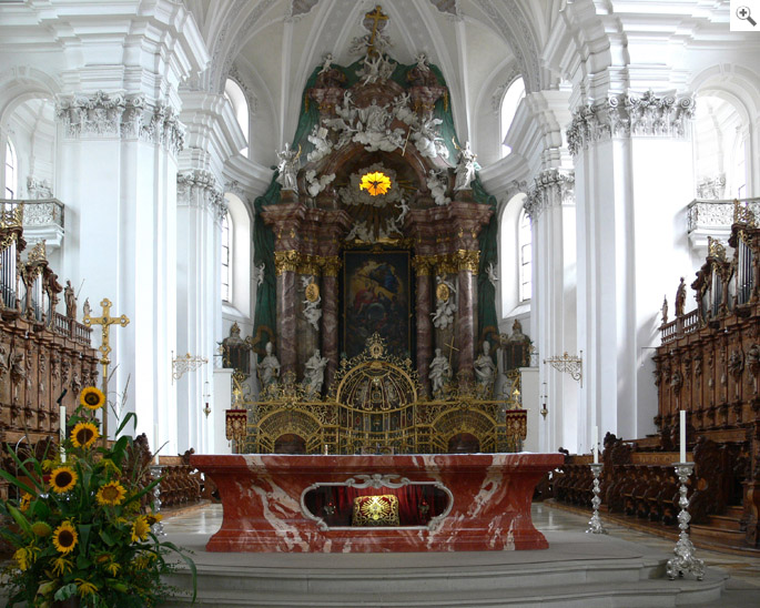 Diego Carlone, altare maggiore della basilica di Weingarten, 1719-1723