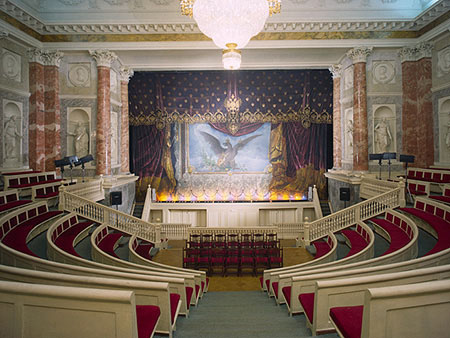 Teatro dell'Ermitage, interni di Giacomo Quarenghi 1783-1787