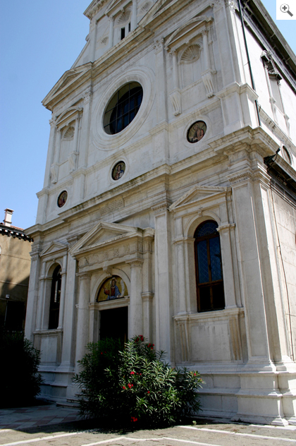 Facciata della chiesa San Giorgio dei Greci a Venezia, attorno al 1560