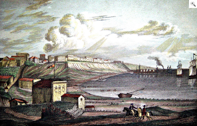 Il porto di Odessa, 1837