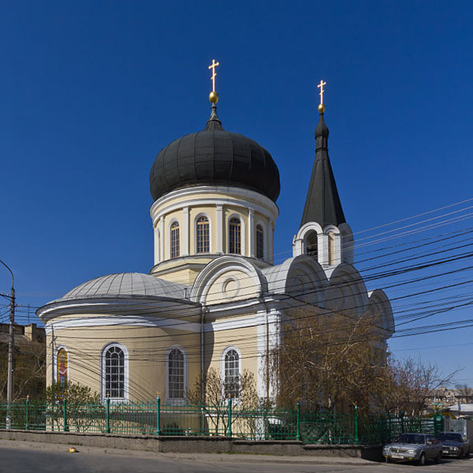 Cattedrale di Sinferopoli, Crimea, costruita negli anni 1866-1870 su progetto di Luigi Rusca