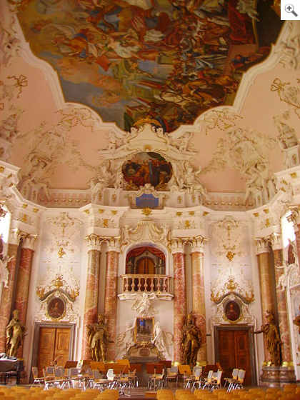 Monastero di Ottobeuren (D), la sala imperiale, 1711-1725