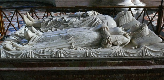 Grabmal für Ludovico Moro und Beatrice d'Este in der Kartause von Pavia (I)