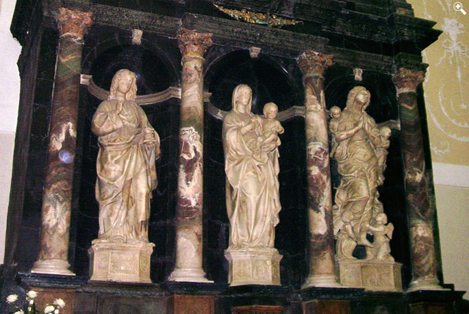 Triptychon von Antonello Gaggini im Dom von Vibo Valentia, Kalabrien